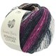 Lana Grossa ROMANZA COTONE (Linea Pura) | 05-Aubergine/Orange/Natur/Schwarz/Rotviolett