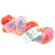 SILKHAIR Hand-dyed - von Lana Grossa | 603-Orange/Pink/Gelb/Rosa/Himmelblau/Puderrosa