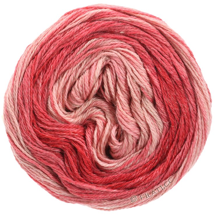 SLOW WOOL LINO Dégradé - von Lana Grossa | 202-Lachsrot/Erdbeer/Nelkenrot