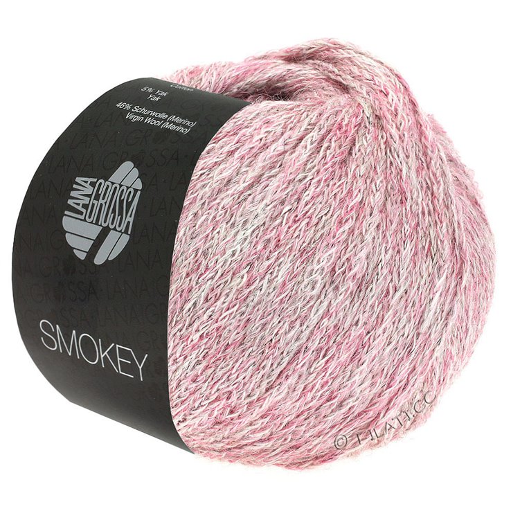 SMOKEY - von Lana Grossa | 201-Altrosa/Natur/Grau