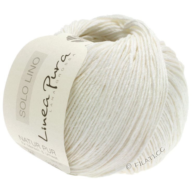 Lana Grossa SOLO LINO (Linea Pura) | 01-Weiß