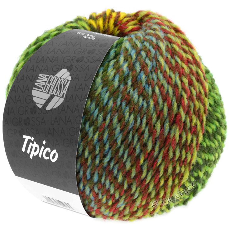 TIPICO - von Lana Grossa | 01-Hellgrün/Dunkelgrün/Braun/Gelb