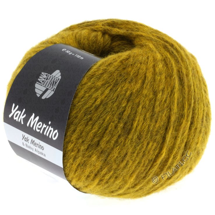 YAK MERINO - von Lana Grossa | 001-Curry meliert