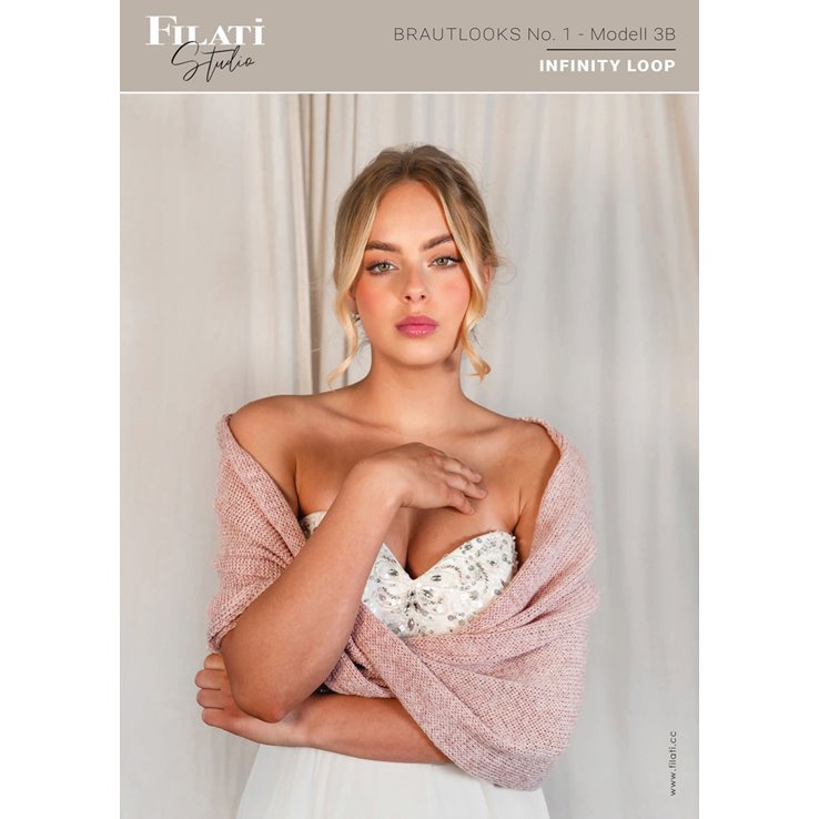 INFINITY LOOP rosa - Brautlooks No. 1 | M03b - von Lana Grossa