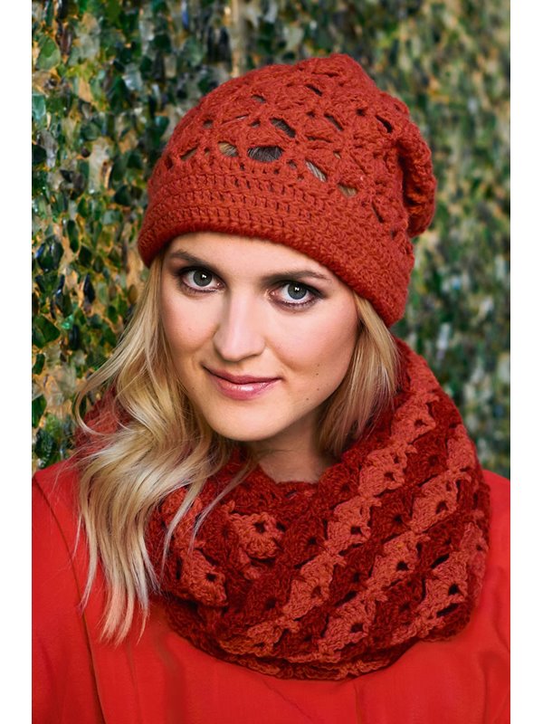 HÄKEL-LOOP MIT BOGEN-MUSTER Merino Air von Lana Grossa