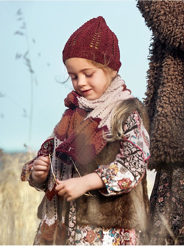 ZICKZACKSCHAL FÜR KINDER Mary’s Tweed von Lana Grossa
