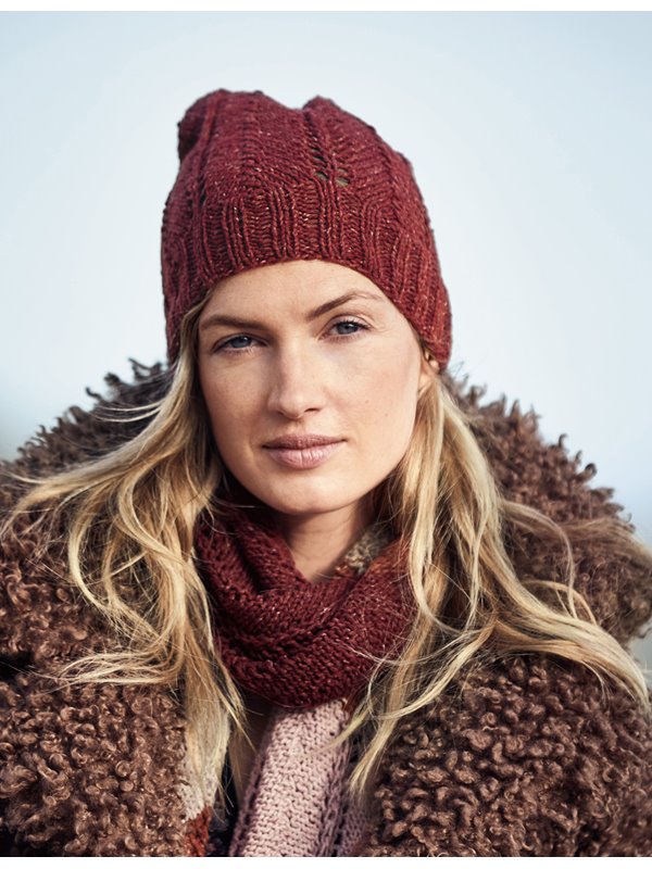 DAMENMÜTZE IM ZICKZACKMUSTER Mary’s Tweed von Lana Grossa