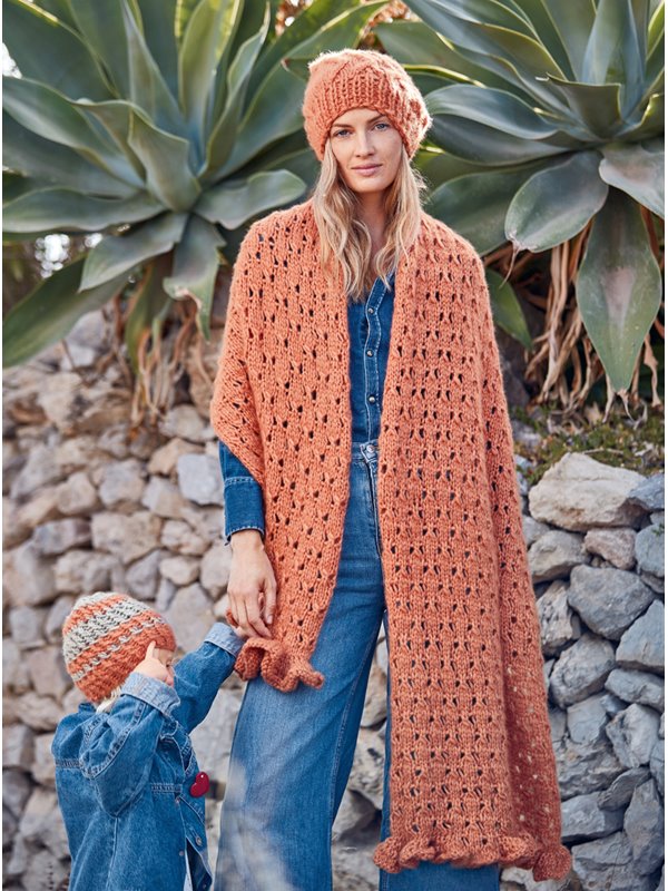 STOLA MIT RÜSCHE Lala Berlin Lovely Cashmere von Lana Grossa