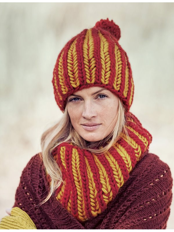 LOOP ZWEIFARBIGES PATENT Lei von Lana Grossa