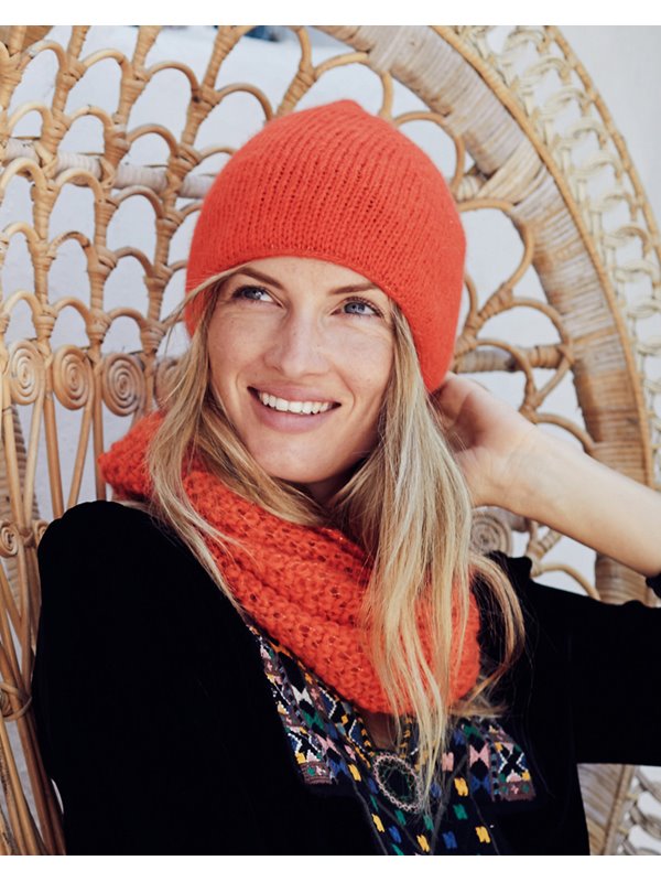 BEANIE MIT GLITZERRAND Brigitte No. 2/Silkhair Lusso von Lana Grossa