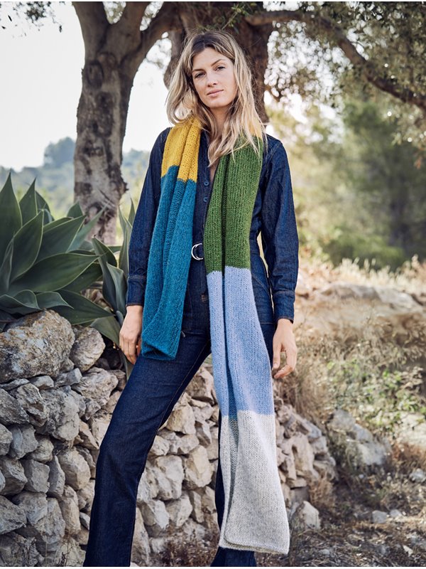 COLOURBLOCKING-SCHAL Brigitte No. 2 von Lana Grossa
