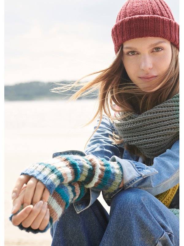 BUNTE, LANGE RINGELSTULPEN Ecopuno von Lana Grossa