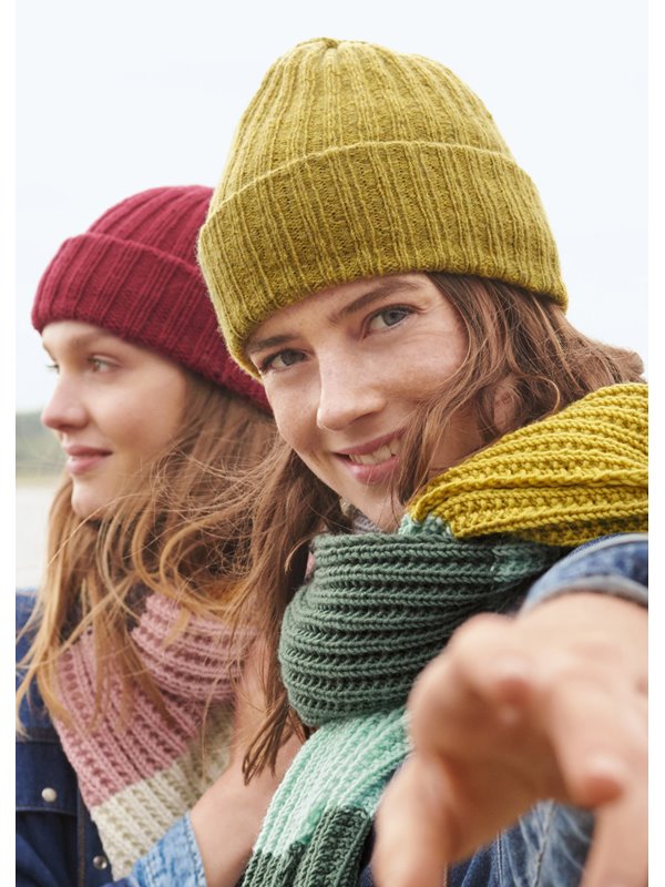 RIPPENMÜTZE MIT DOPPELTEM UMSCHLAG Cashmere 16 Fine von Lana Grossa