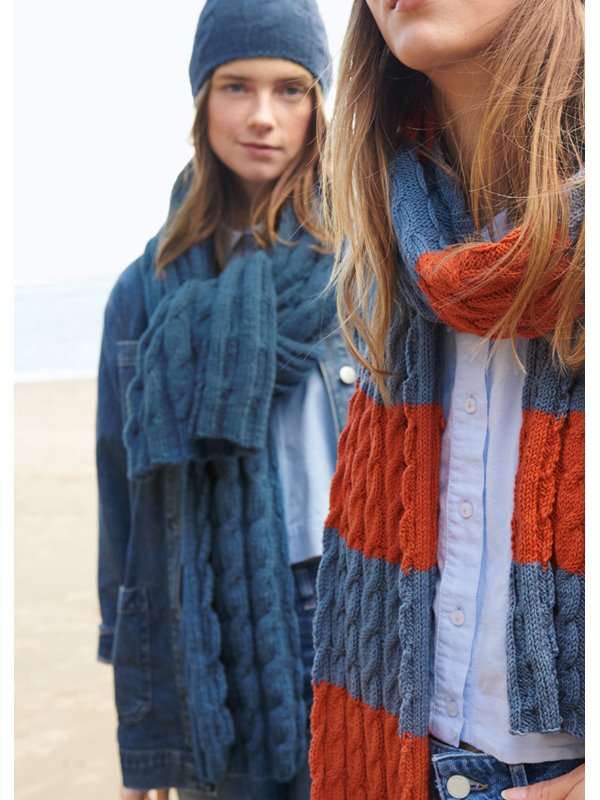 Lana Grossa BREITER ZOPFSCHAL Alta Moda Cashmere 16