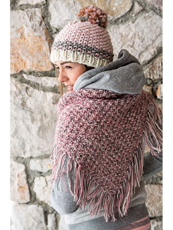 DREIECKSTUCH COOL WOOL Melange (GOTS) von Lana Grossa