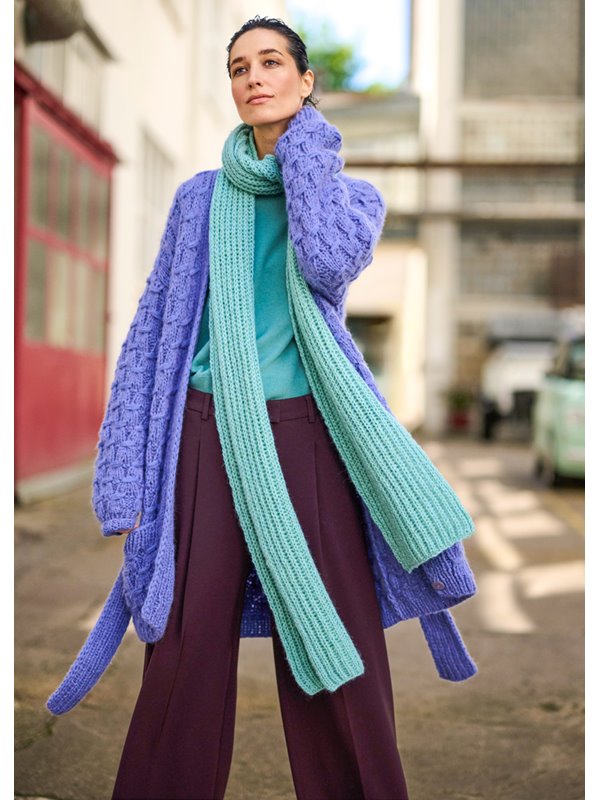 Lana Grossa JACKE IM QUASTENMUSTER Brigitte No. 2