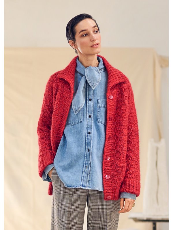 JACKE MIT TASCHEN Brigitte Silkdream, Brigitte No. 2 & Brigitte No. 3 von Lana Grossa