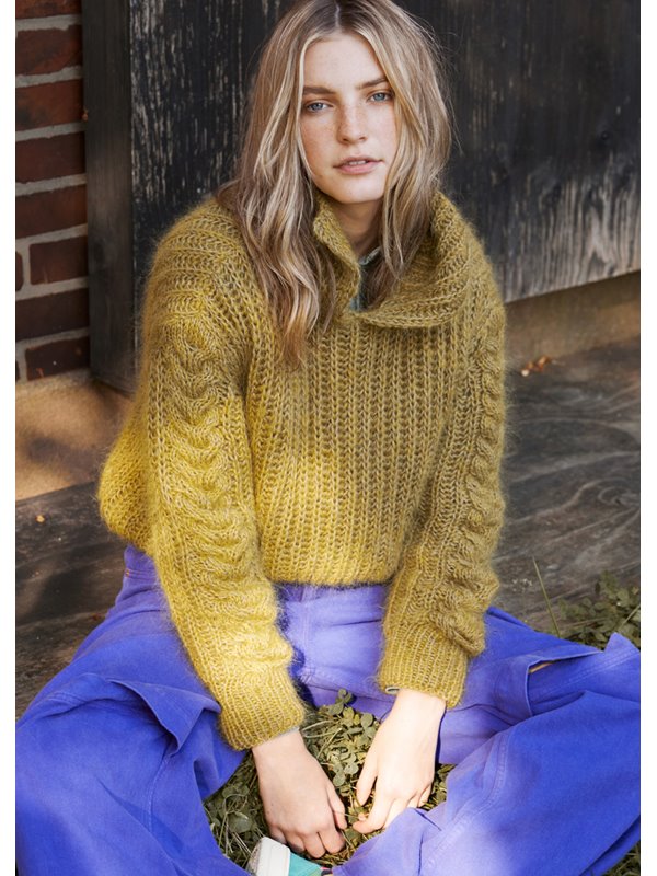 PATENT-ZOPFPULLOVER Brigitte No. 3 & Brigitte No. 4 von Lana Grossa