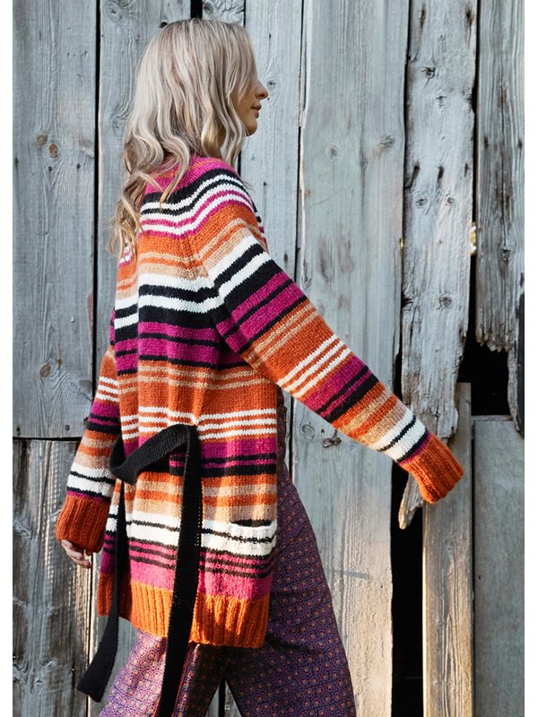 RAGLAN-STREIFENJACKE Brigitte No. 2 von Lana Grossa