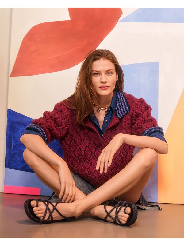 PULLI MIT POLOKRAGEN Brigitte No. 2 von Lana Grossa