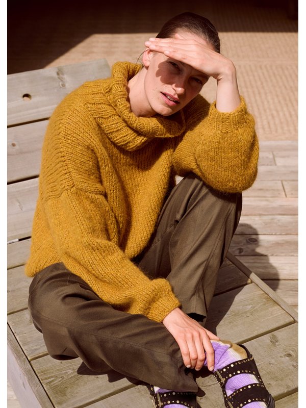 ROLLKRAGEN-PULLOVER Brigitte No. 2 & Brigitte No. 3 von Lana Grossa