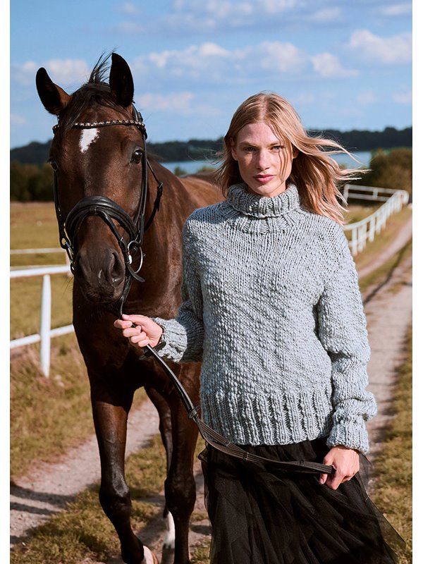 Lana Grossa PULLOVER MIT ROLLKRAGEN Lala Berlin Flamy