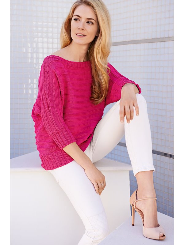 Lana Grossa PULLI MIT KRAUSRIPPEN Nobile
