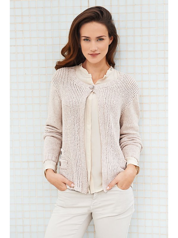 Lana Grossa BEIGEFARBENE JACKE Linarte