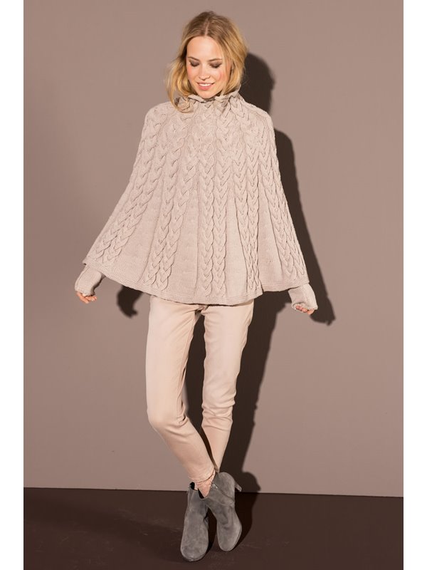 PONCHO & PULSWÄRMER COOL WOOL Big Melange (GOTS) von Lana Grossa