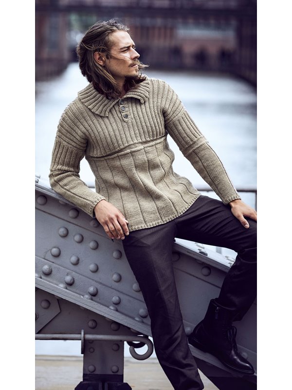 PULLOVER BINGO Melange (GOTS) von Lana Grossa