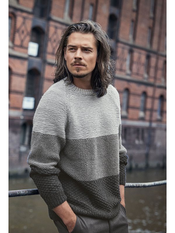 PULLOVER COOL WOOL Big Melange (GOTS) von Lana Grossa