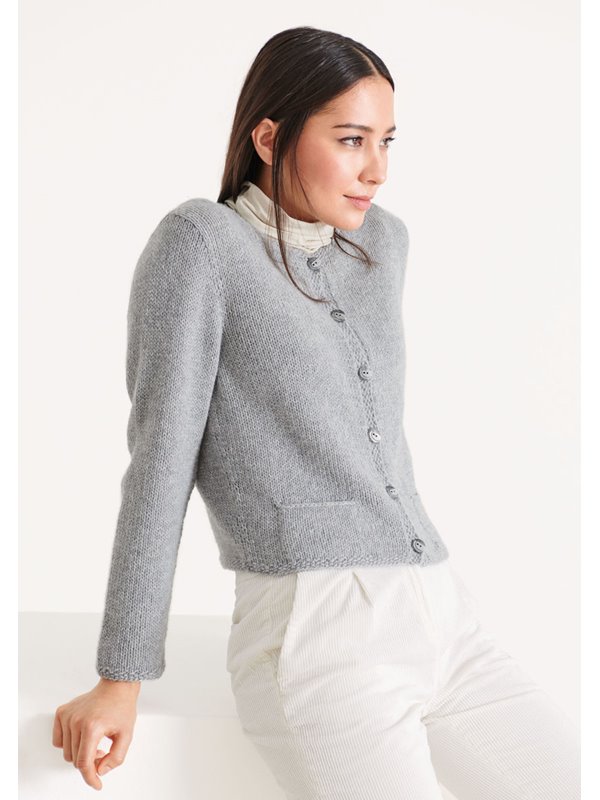 JACKE 100% Cashmere Fine von Lana Grossa