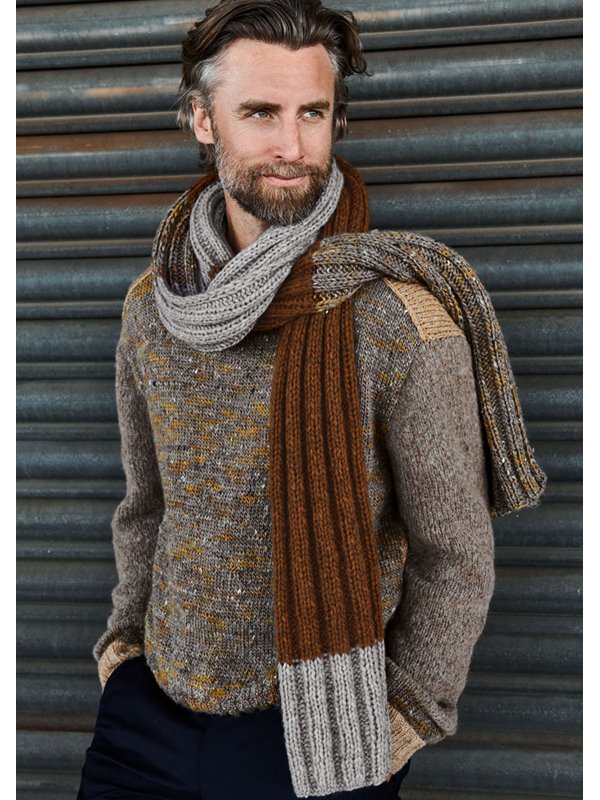 PULLOVER Smokey/Only Tweed/Cool Air Fine von Lana Grossa