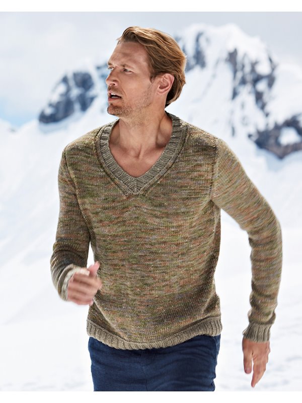 PULLOVER Slow Wool Canapa Hand dyed/Slow Wool Canapa von Lana Grossa