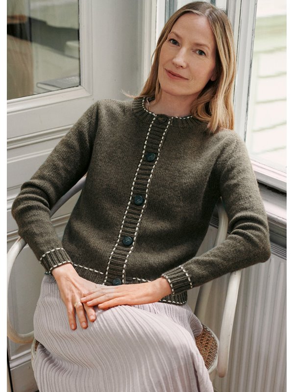 CARDIGAN Cashmere Verde von Lana Grossa