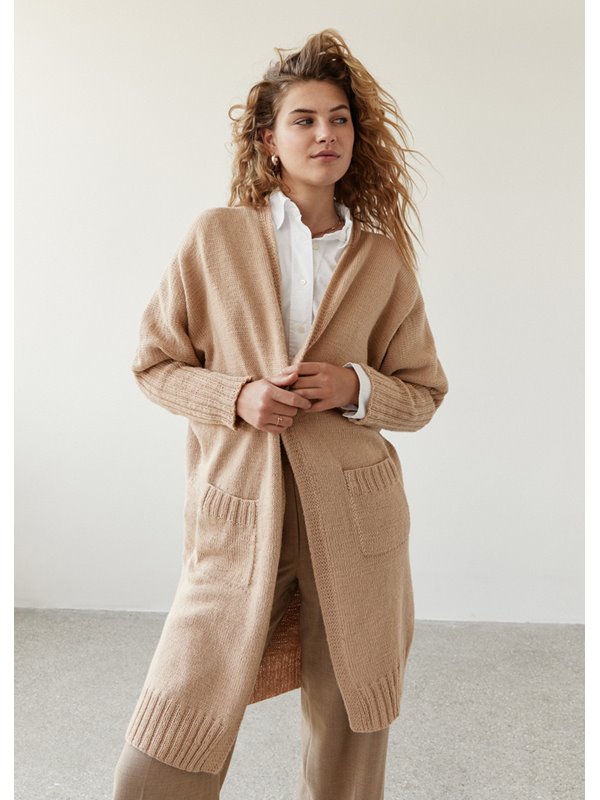 LONG CARDIGAN Landlust Alpaka Merino 160 von Lana Grossa