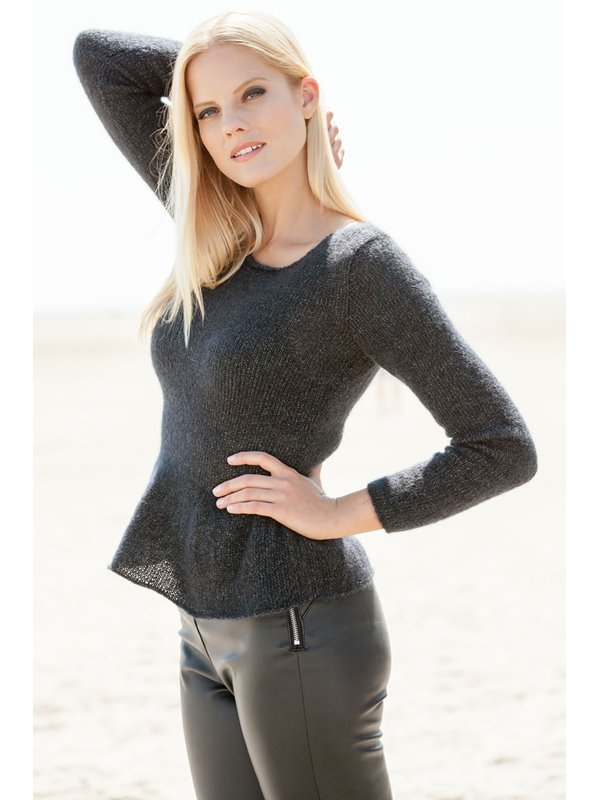 GLITZERPULLI MIT SCHÖSSCHEN Splendid von Lana Grossa
