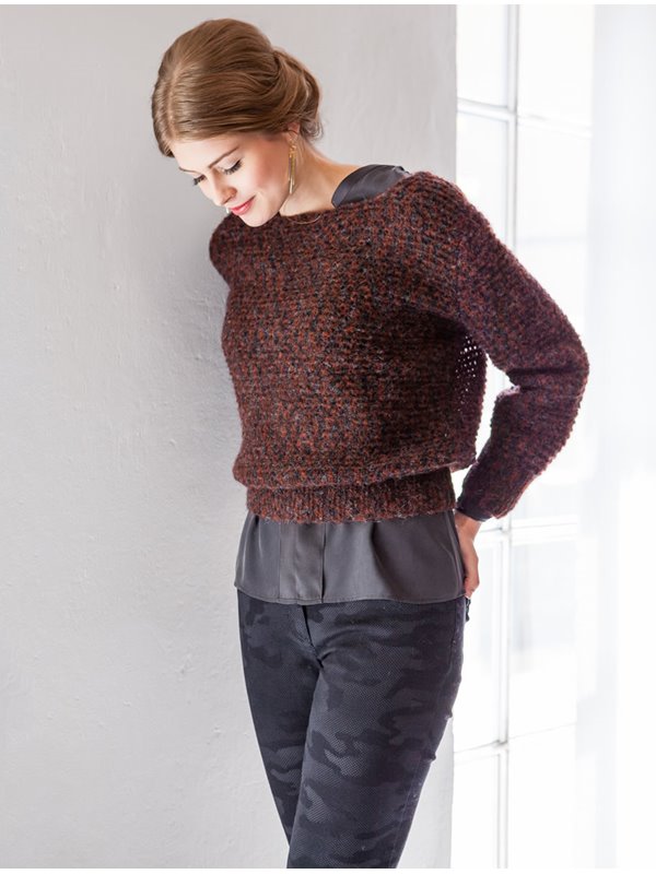 PULLI IN FLEECE-OPTIK Garzato Fleece print von Lana Grossa