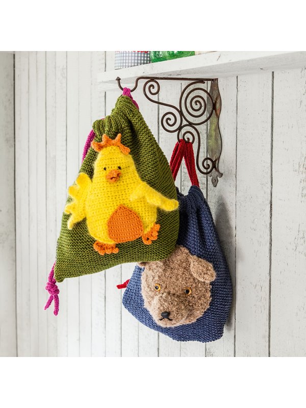 Lana Grossa TURNBEUTEL MIT HUHN BINGO BINGO Melange (GOTS)/Silkhair