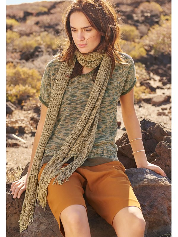 Lana Grossa SCHAL IM PERLRIPPENMUSTER Linarte