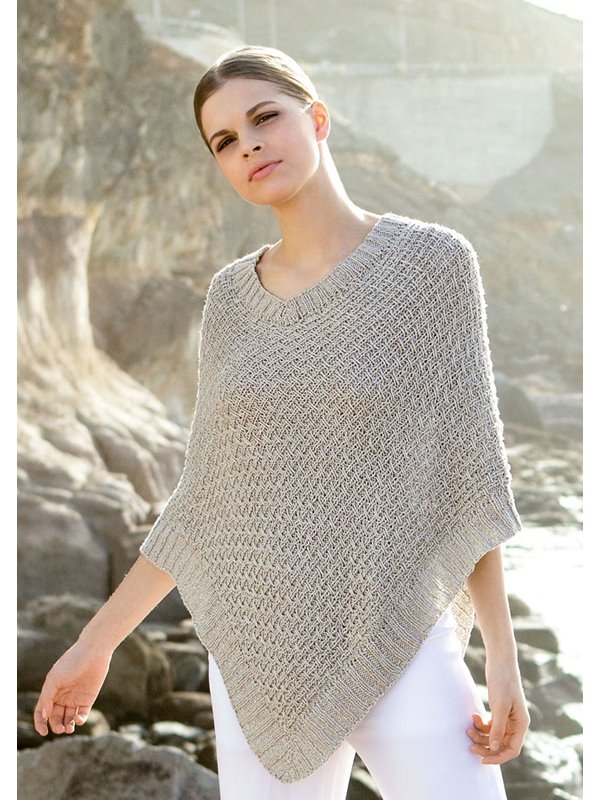 Lana Grossa PONCHO IM RIPPENWEBMUSTER Linarte