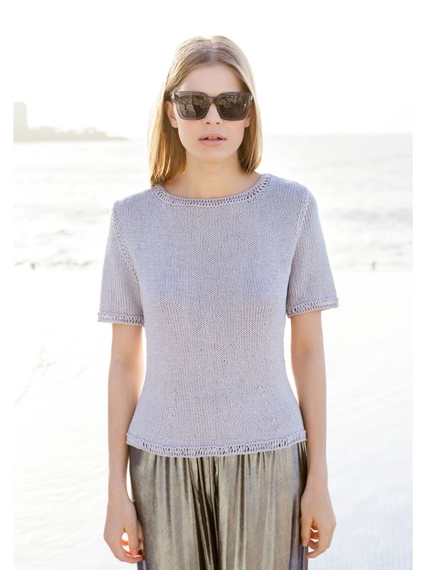 PULLI MIT HOHLSAUMRÄNDERN Seta von Lana Grossa