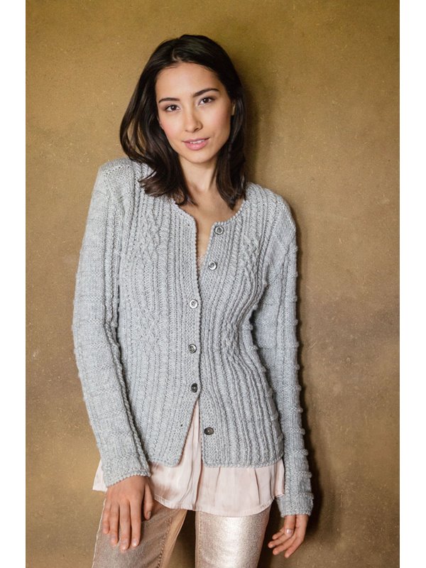 JACKE IM ZOPF- UND RIPPENMUSTER Alta Moda Cashmere 16 von Lana Grossa