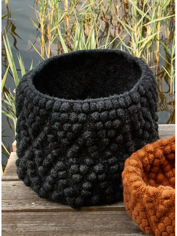 Lana Grossa KORB MIT NOPPENMUSTER Feltro