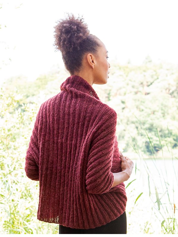 BOLERO IN RIPPEN Cool Air Fine von Lana Grossa