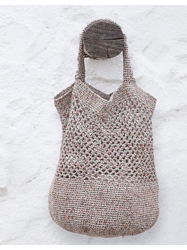 TASCHE MIT FESTEN MASCHEN UND NETZMUSTER About Berlin Sparkly von Lana Grossa