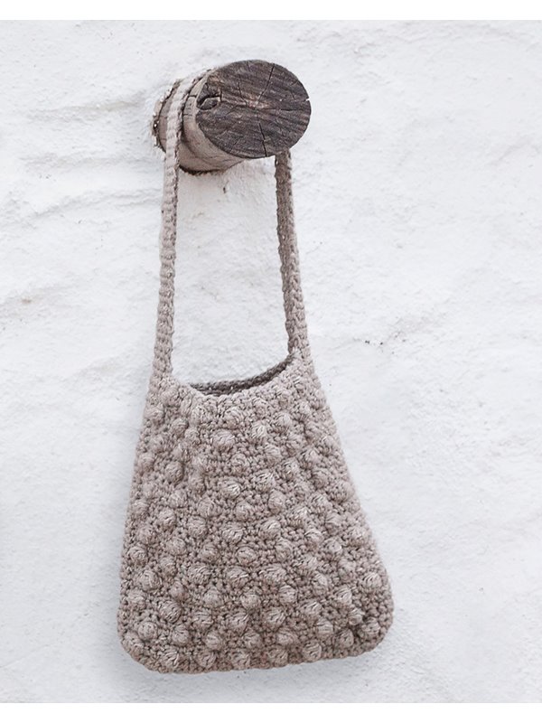 HÄKELTASCHE IM NOPPENMUSTER Only Cotton/Ombra von Lana Grossa
