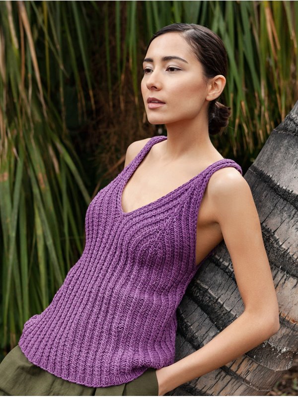 TOP IM RIPPENSTRUKTURMUSTER Fourseason von Lana Grossa