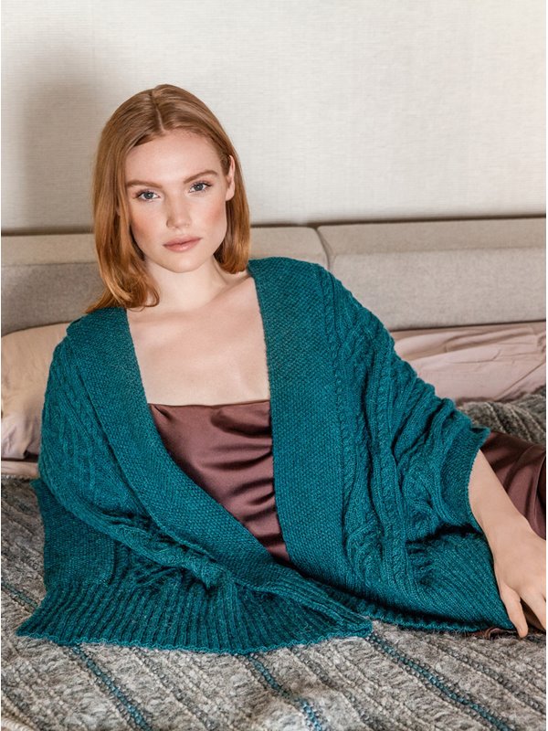 STOLA IM ARANMUSTER Ecopuno von Lana Grossa