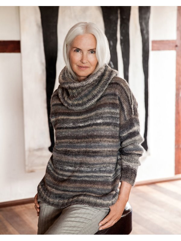 PULLI GLATT RECHTS MIT LOOP IN RIPPEN Tutti von Lana Grossa